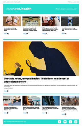 Cover of Euronews Health (English) Compiled Edition