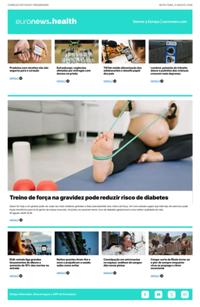 Cover of Euronews Health (Portuguese)