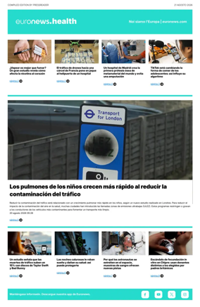 Cover of Euronews Health (Spanish) Compiled Edition