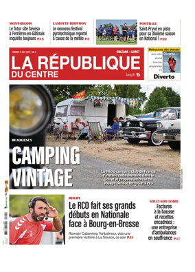 Cover of La Republique du Centre (Orleans - Loiret))