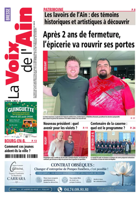 Cover of La Voix de l’Ain Bresse