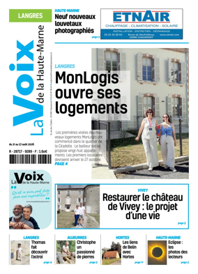 Cover of La Voix de la Haute-Marne edition Langres