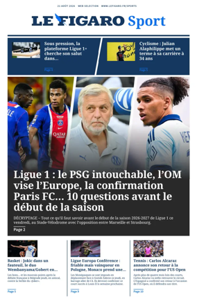 Cover of Le Figaro Sport