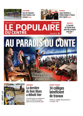 Cover of Le Populaire du Centre (Haute-Vienne)