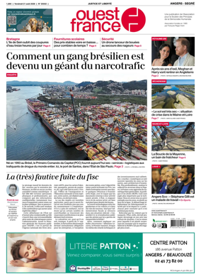Cover of Ouest France (Angers / Segre)