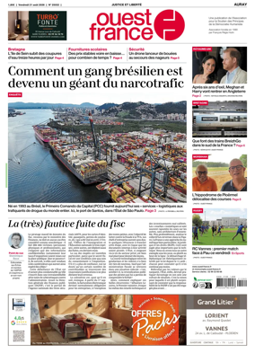 Cover of Ouest France (Auray)