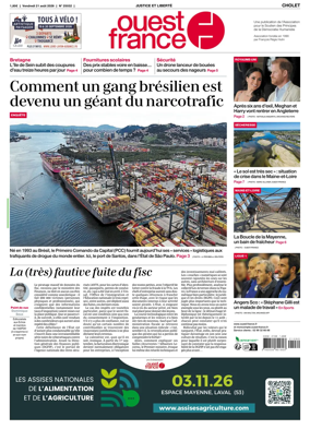 Cover of Ouest France (Cholet)