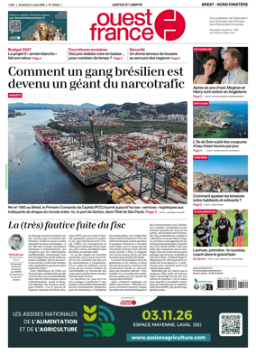 Cover of Ouest France (Nord-Finistere)