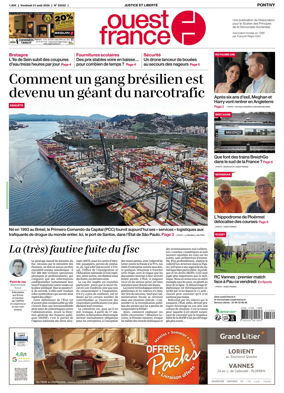 Cover of Ouest France (Pontivy)