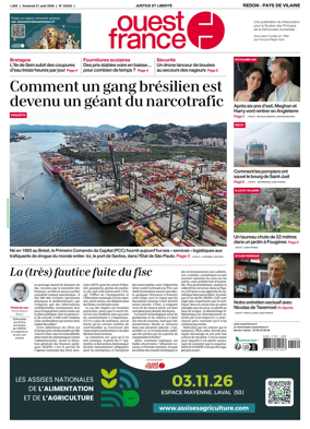 Cover of Ouest France (Redon / Pays de Vilaine)