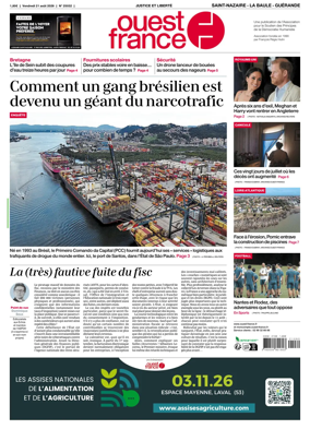 Cover of Ouest France (Saint-Nazaire La Baule Guerande)