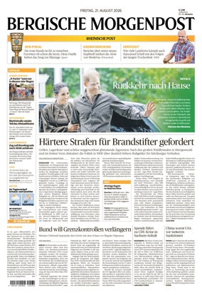 Cover of Bergische Morgenpost Wermelskirchen/Huckeswagen/Radevormwald