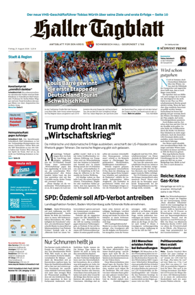 Cover of Haller Tagblatt