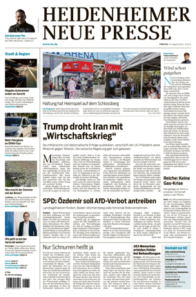 Cover of Heidenheimer Neue Presse