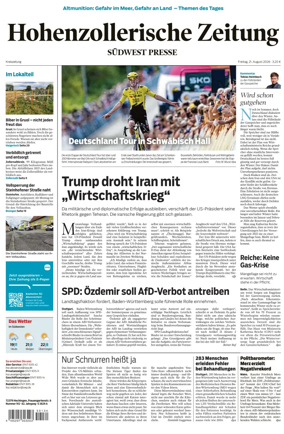Cover of Hohenzollerische Zeitung