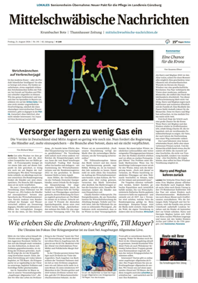 Cover of Mittelschwaebische Nachrichten