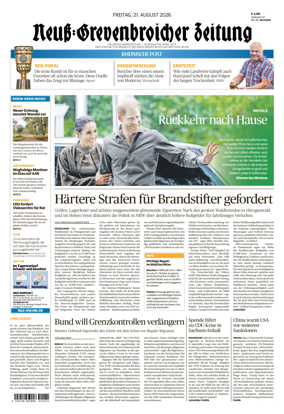 Cover of Neuss-Grevenbroicher Zeitung Neuss