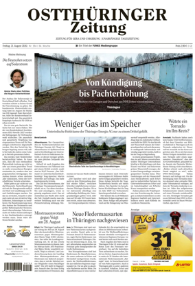 Cover of Ostthuringer Zeitung (Gera)