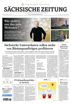 Cover of Sachsische Zeitung (Riesa & Grossenhain)