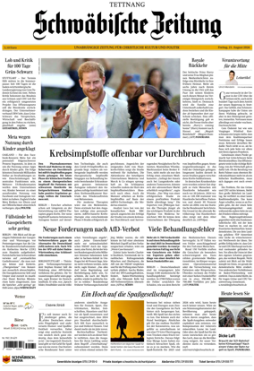 Cover of Schwabische Zeitung (Tettnang)