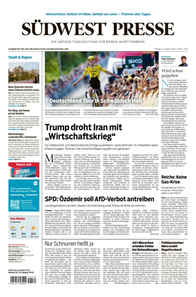 Cover of Sudwest Presse