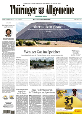 Cover of Thuringer Allgemeine (Apolda)
