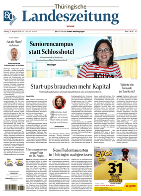 Cover of Thuringische Landeszeitung (Weimar)