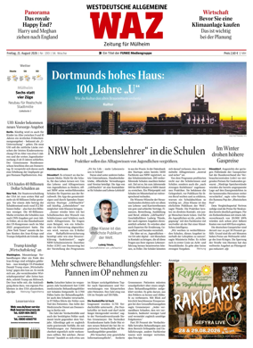 Cover of Westdeutsche Allgemeine Zeitung (Mulheim an der Ruhr)