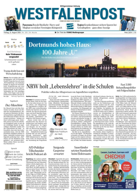 Cover of Westfalenpost (Bad Berleburg Wittgenstein)