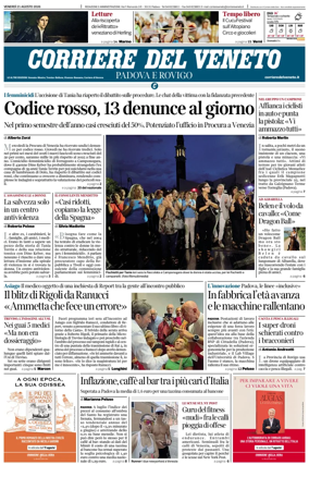 Cover of Corriere del Veneto (Padova e Rovigo)