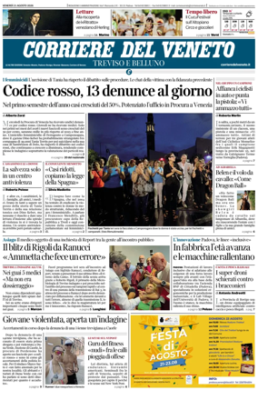 Cover of Corriere del Veneto (Treviso e Belluno)