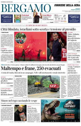 Cover of Corriere della Sera (Bergamo)