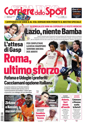 Cover of Corriere dello Sport (Lazio)