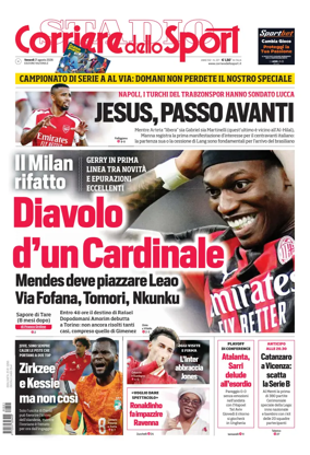 Cover of Corriere dello Sport (Nazionale)