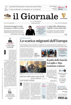 Cover of Il Giornale (Italy)