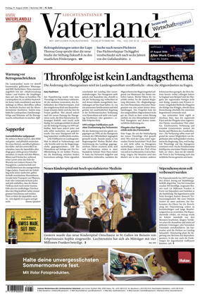 Cover of Liechtensteiner Vaterland