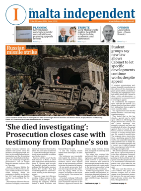 Cover of Malta Independent
