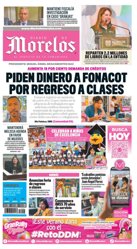 Cover of Diario de Morelos