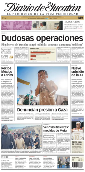 Cover of Diario de Yucatan