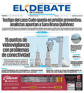 Cover of El Debate de Culiacan