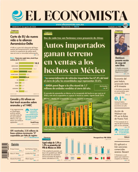 Cover of El Economista (Mexico)