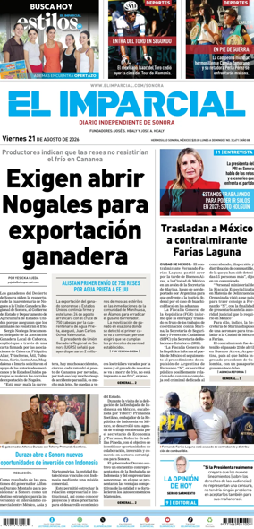 Cover of El Imparcial
