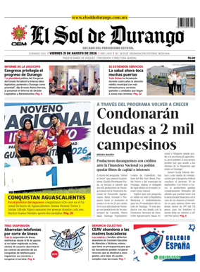 Cover of El Sol de Durango