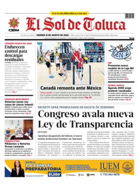 Cover of El Sol de Toluca