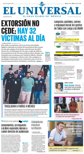 Cover of El Universal