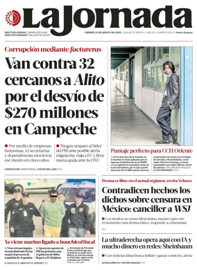 Cover of La Jornada