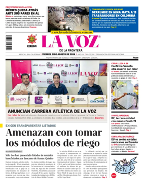 Cover of La Voz de la Frontera