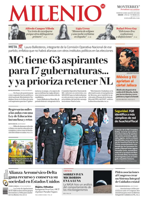 Cover of Milenio Monterrey