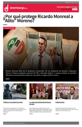 Cover of Sin Embargo Opinion