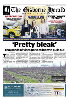Cover of The Gisborne Herald